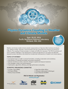 PDC16, the second Physics Dynamics Coupling workshop